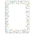 thumbnail image 1 of Stonehouse Collection Colorful Confetti Stationery - 8.5 x 11-60 Letterhead Sheets - Colorful Border Letterhead (Colorful Dots), 1 of 4