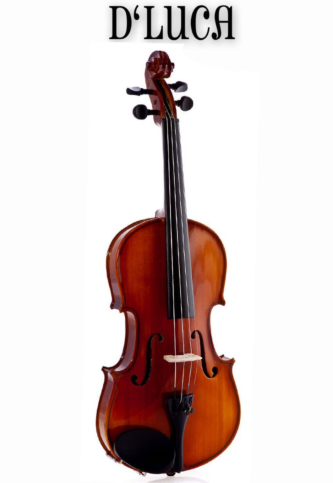D'Luca Meister Ebony Fitted Beginner Violin Outfit 1/4