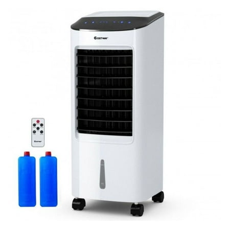 Evaporative Air Cooler Portable Fan Humidifier - 7L Water Tank, Remote Control, 3 Speeds - for Home, Office, Bedroom Cooling