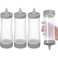 thumbnail image 4 of Botellas Exprimibles: Dispensador de Salsa de Plástico para Salsa, Botella de Condimentos, Utensilios de Cocina para Aceite, Glaseado, Aderezo para Ensaladas, Kétchup, 4 Piezas, 4 of 4
