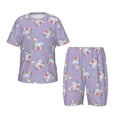 thumbnail image 1 of Balery Swan With Stars Conjunto de Pijama Infantil de Manga Corta con Estampado – Ropa de Dormir de Algodón Suave-Small, 1 of 6