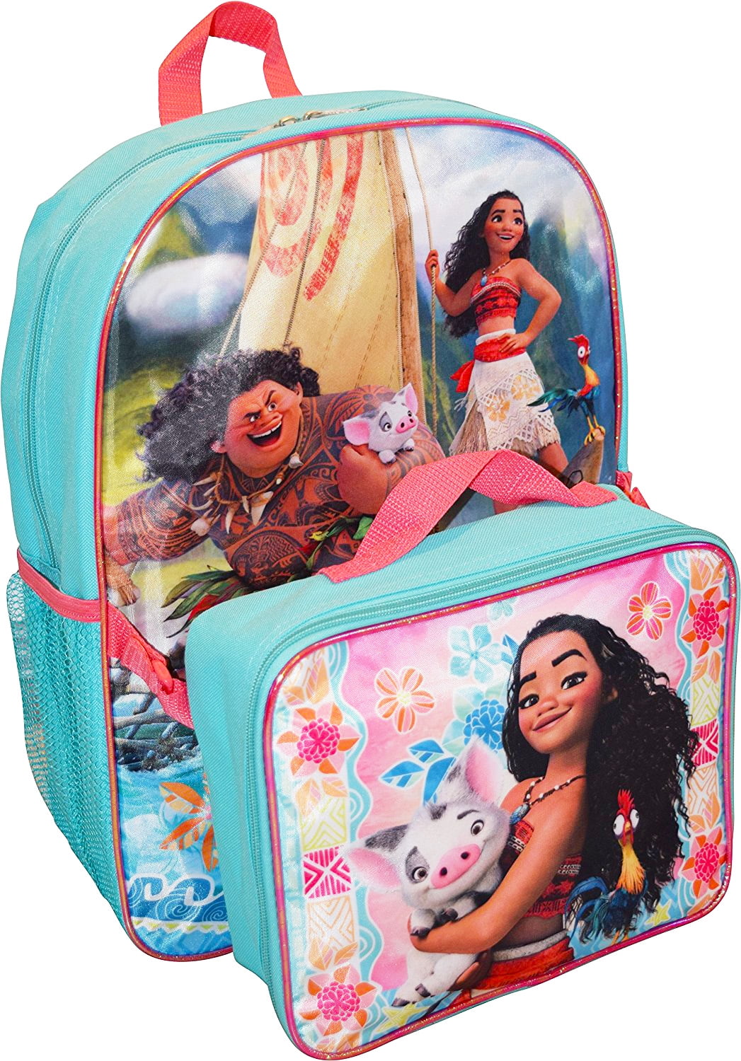 moana backpack and lunchbox set