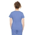thumbnail image 3 of healing hands Scrubs for Women Mock Wrap Neck Top 2 Pocket Purple Label Women's Scrub Top 2172 Jordan Ceil 2XL, 3 of 6