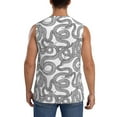 thumbnail image 4 of Haiem Men's Snake Print Tank Tops Summer Sleeveless Cut Off Workout T-Shirts Fitness Vest Athletic Undershirts-XX-Large, 4 of 8