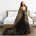 thumbnail image 4 of Lion Throw Blankets for Adults Men Girls Boys Winter Couch Bed Soft Cozy Warm Lightweight Fleece Flannel Travel Lap Blanket Lion, 4 of 6