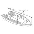thumbnail image 2 of DJZ 800D Heavy Duty Boat Cover Waterproof Trailerable Boat Covers for 17-19ft V-hull Boats Runabouts, UV Resistant, White, 2 of 9