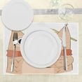 thumbnail image 3 of Ambesonne Owl Place Mats Set of 4, Animal Coffee Student, Standard Size, Cinnamon Sand Brown, 3 of 6