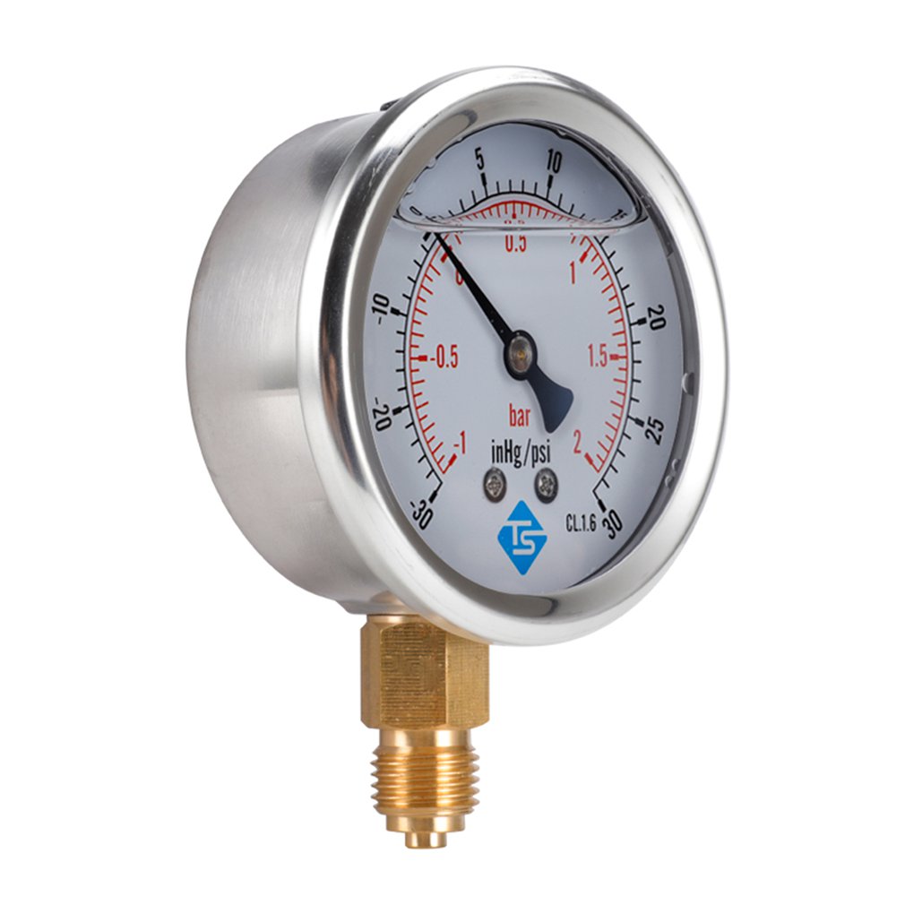 Axial Oil Injection Vacuum Pressure Gauge Pressure Vacuum Compound