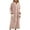 Light Pink, variant on Arlun Plush Sleepwear Robe for Women Long Over the Knee Length Cozy Button down Hooded Bathrobes Long Sleeve Sleepwear Winter Warm Loungewear with Pockets Light Pink XL