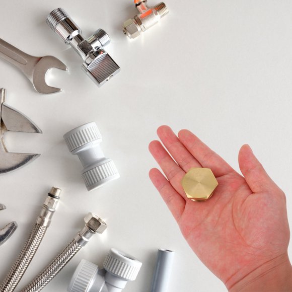WRISTBIQUE 1Jgo Tapones Y Tapas De Latón Para Manguera De Jardín Duraderos Con Conexión Y