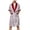Burgundy, variant on Men's Short Sleeve Robe Summer Knee Length House Bathrobe Pjs Satin Soft Silky Comfy Fall Spring Thin Black X-Small