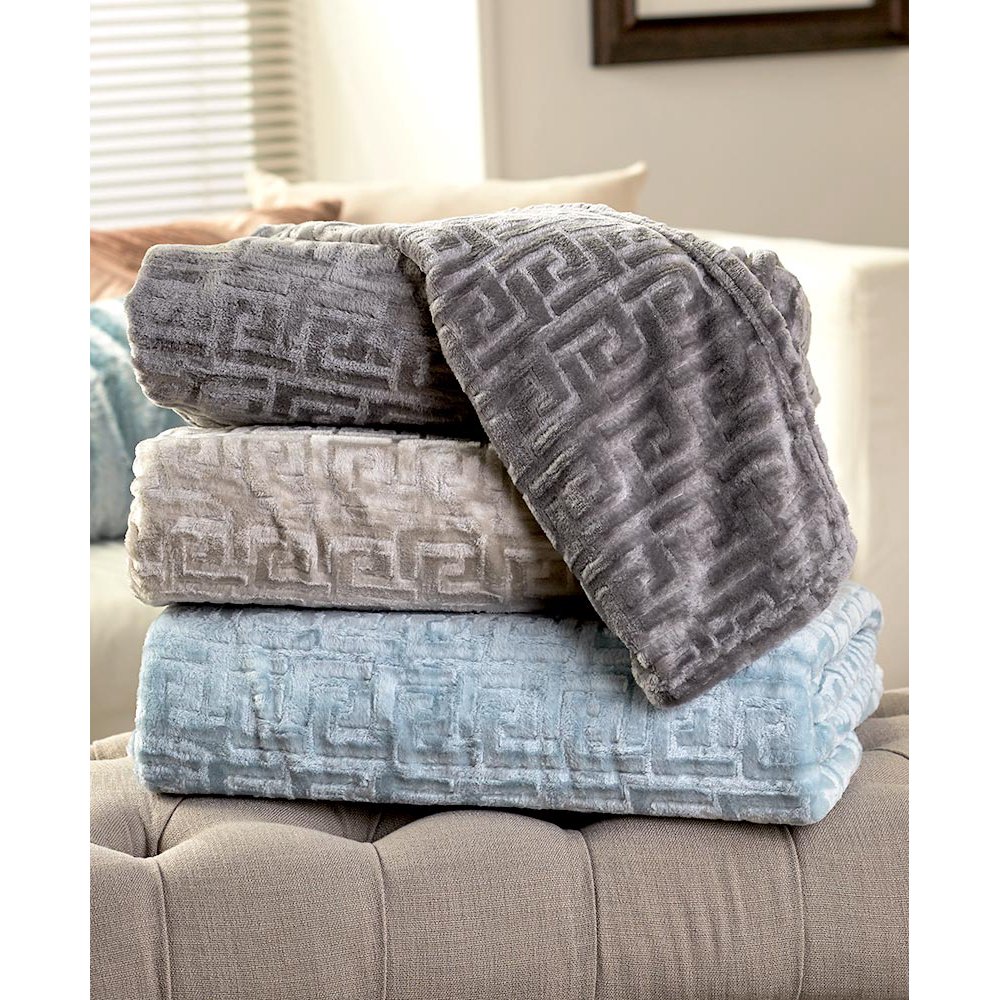 The Lakeside Collection Full/Queen Bed Blanket Ice Blue