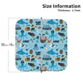 thumbnail image 3 of Pofeuu Animal Pirate Print Leather Coasters Set of 6, Round Cups Mugs Mat Pad for Home Kitchen Heat Resistant Drink Coasters,Square, 3 of 7