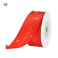 thumbnail image 2 of 1 Roll Christmas Theme Wrapping Ribbon Snowflake Pattern Polyester Wedding Gift Christmas Ribbon Party Decor, 2 of 3