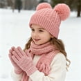 thumbnail image 5 of MAOQHI Kids Winter Beanie Hat Scarf Gloves Set Hat for Toddler Children Girls and Boys with Double Warm Lined Girls Knit Cap, 5 of 5