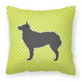 thumbnail image 2 of Carolines Treasures BB3721PW1818 Croatian Sheepdog Checkerboard Blue Fabric Decorative Pillow, 2 of 5