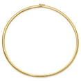 thumbnail image 3 of 14K Yellow Gold Fancy Omega Chain Necklace 4 mm Domed 16 inch, 3 of 4