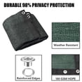 thumbnail image 3 of LITA Green Privacy Fence Screen 6 x 200 ft Outdoor Shade Mesh Cloth for Garden Backyard with Straps, 3 of 7