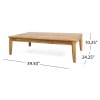 thumbnail image 3 of GDF Studio Plumb Outdoor Acacia Wood Coffee Table, Teak, 3 of 8