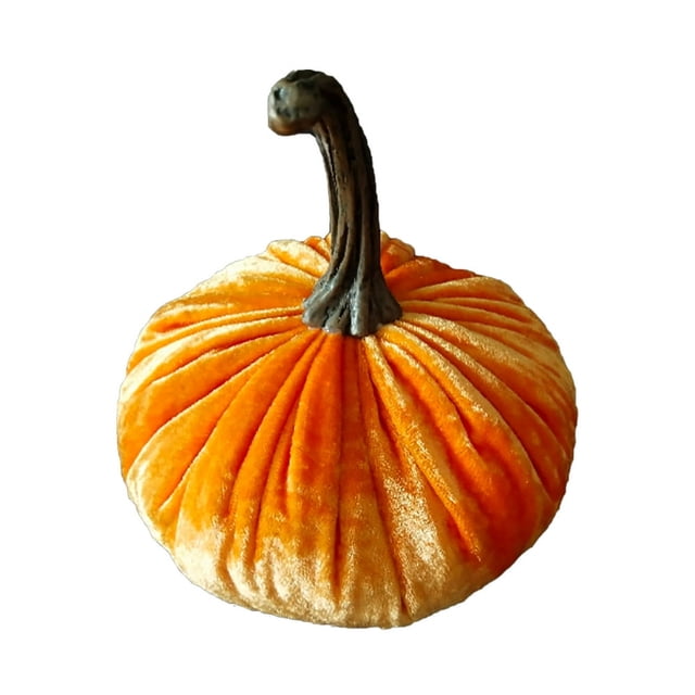 Pumpkins With Exquisite Craftsmanship Christmas Decoration Mini Velvet Simulation 1 Pc For Fall Halloween Thanksgiving