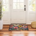 thumbnail image 3 of Yayeee Doormat for Indoor Entrance 32" x 20" Non Slippery Floor Rug, Large Colorful Flowers, 3 of 8