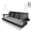 Black, variant on Fortune Candy 5FT Wooden Porch Swing 3-Seat w/Cushion, Cup Holders, Chains & Springs, 800 lb heavy, Deep Brown
