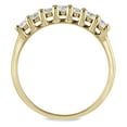 thumbnail image 2 of SZUL Women's AGS Certified 1/2 Carat TW Seven Stone Diamond Wedding Band in 10K Yellow Gold (J-K-L Color, I2-I3 Clarity), 2 of 4