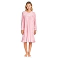 thumbnail image 2 of Casual Nights Women's Long Sleeve Micro Fleece Cozy Floral Night Gown, 2 of 5