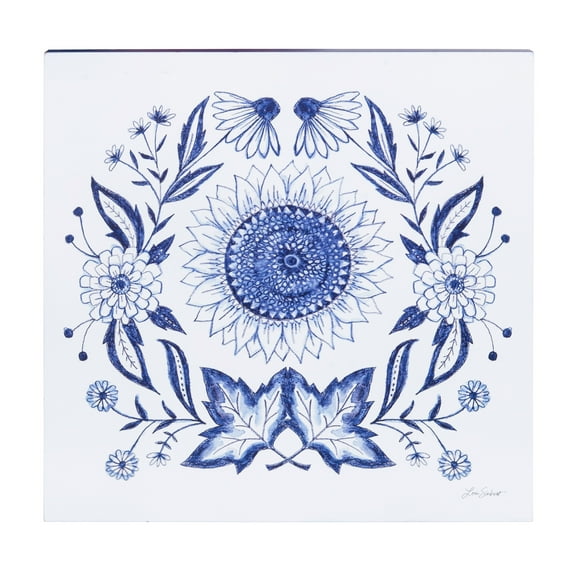 Blue Harvest Sunflower Decorative Wall Art