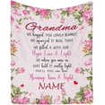 thumbnail image 1 of LHSHID Personalized Love Blanket Throw to our grandma Grandma blanket gift just hold it you'll feel our love moring noon and night Blanket, 1 of 4