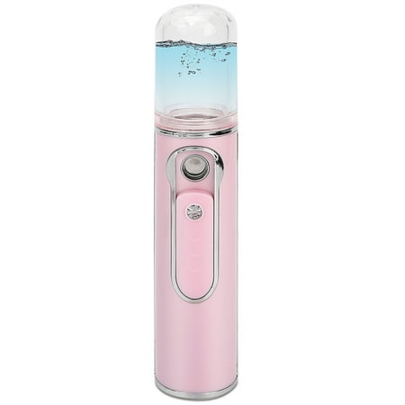 

2024 Nano Face Mist Sprayer USB Rechargeable Moisturizing Hydrating Face Humidifier Pink