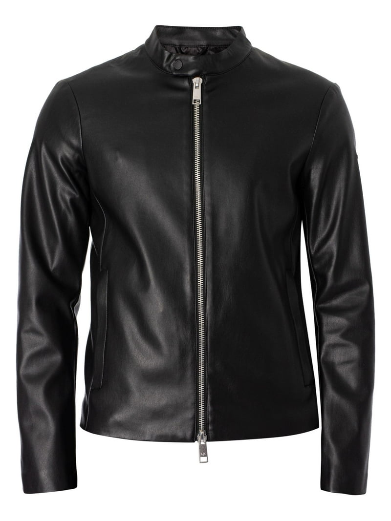 Armani Exchange 黒 レザージャケット XL Armani Exchange Black Polyester Jackets Coat - Walmart.com
