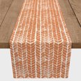 thumbnail image 3 of Creative Products Watercolor Knit Pattern Orange 16x90 Poly Twill Table Runner, 3 of 3