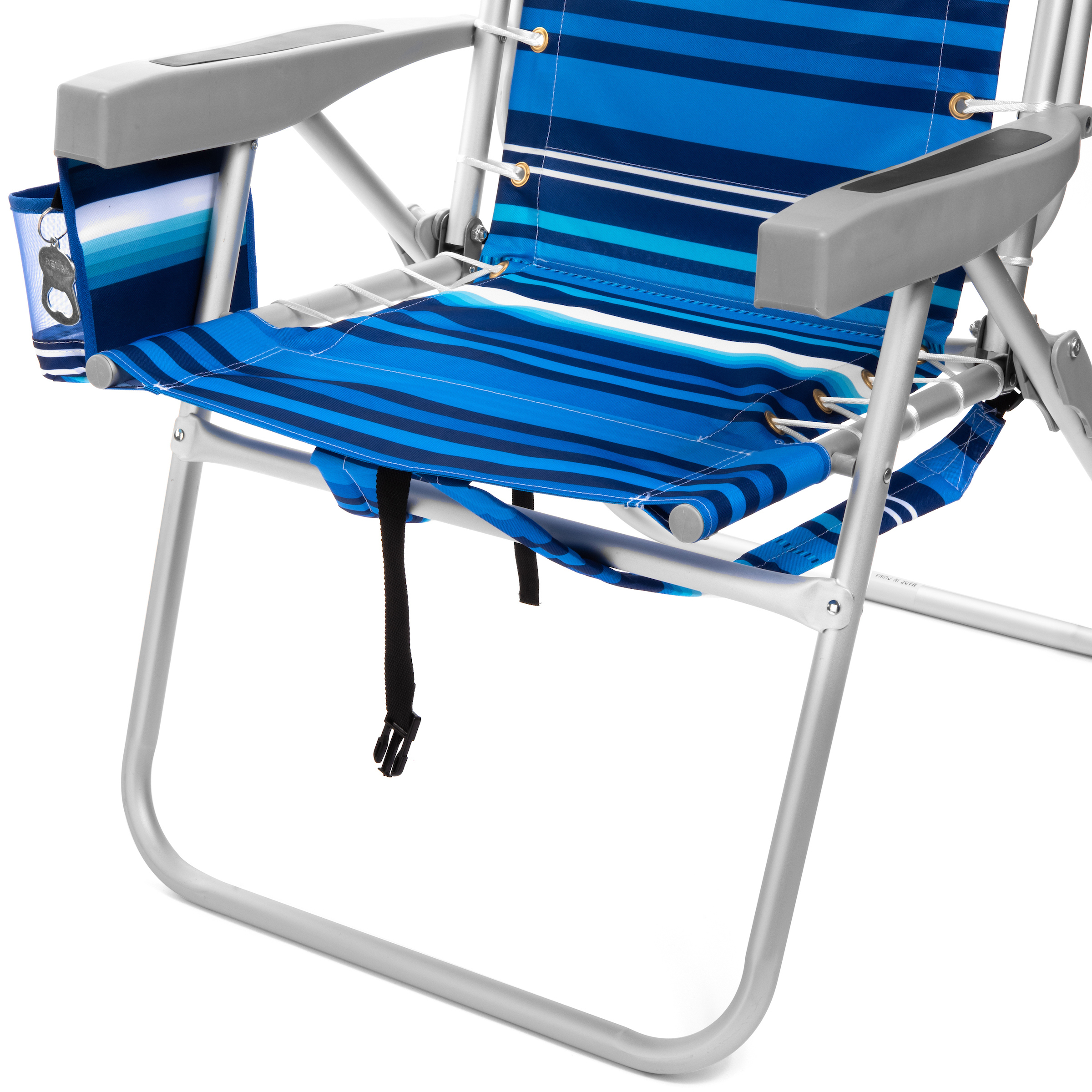 Tall Chair) Homevative Folding Backpack High Beach Chair, Towel bar, High  Tide