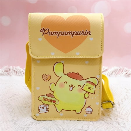 Kurumi PC Dog Pudding Dog Magnetic Buckle Shoulder Crossbody Mobile Phone Bag