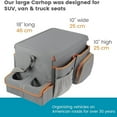 thumbnail image 5 of Car Organizer With Cooler - Back Seat Organizer for Kids or Front Seat Organizer for Drivers with Cup Holder Bin, Tray Top and Storage Pockets, 5 of 5