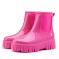 thumbnail image 3 of Botas de lluvia de tobillo para mujeres Botas de lluvia impermeables Anti-Slipping Garden Zapatos Slip On Toble Rain Rain, 3 of 6