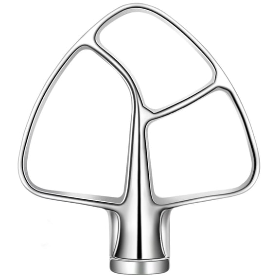 Stainless Steel Flat Beater Compatible with KitchenAid 4.5-5 Qt Tilt-Head Stand Mixers, Dishwasher Safe