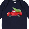 thumbnail image 4 of Inktastic Christmas Vintage Truck with Christmas Tree Boys or Girls Long Sleeve Baby Bodysuit, 4 of 5
