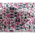 thumbnail image 4 of oneOone Viscose Chiffon Fabric Rectangle & Triangle Geometric Printed Fabric 1 Yard 42 Inch Wide, 4 of 4