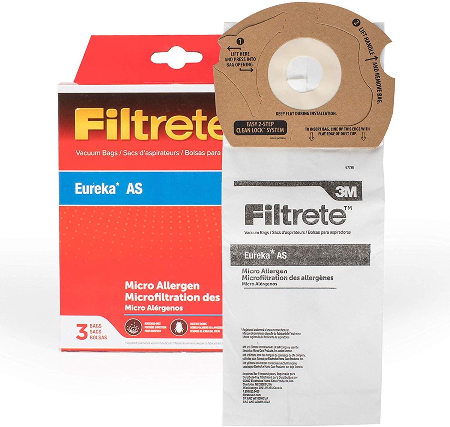 3M Eureka Style AS Micro Allergen Bag Pkg 3 Pack
