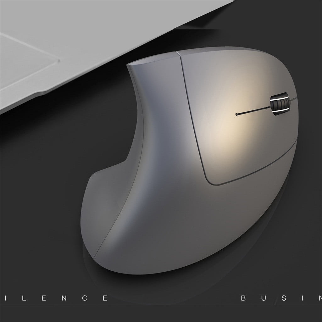 Ergonomic Vertical Wireless Mouse Bluetooth 5.0 and 2.4g Usb Receiver Adjustable Dpi Settings for Pc Laptop Desktop Mac Windows Computer Office Home Work Travel Portable Use
