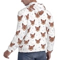thumbnail image 3 of Hoodies for Men - Abstract Cute Cat Face Long Sleeve Comfrt Men'S Fashion Hoodies & Sweatshirts, Sweatshirts for Men Hoodies Pullover Clothing Clothes with Pouch, 3 of 7