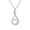 Clear, variant on Womens Timeless Round Freshwater Cultured Pearl Pendant Necklace Sterling Silver