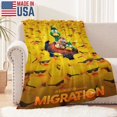 thumbnail image 3 of Migración anti-pilling, suave, ligera, esponjosa y acogedora de lujo para hogar y cocina – Perfecta para niños y adultos,50X70cm, 3 of 6