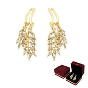 AIDAIL Teardrop Filigree Dangle Drop Leverback Earrings Sterling Silver Jewelry Gifts for Women