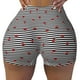 thumbnail image 2 of Fotbe Ladybugs on Black and White Striped Shorts Sin Costuras – Shorts Deportivos de Cintura Alta para Mujer, Elásticos para Gimnasio, Yoga, Running o Ciclismo-X-Large, 2 of 8