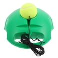 thumbnail image 4 of juego de entrenamiento de tenis individual con base, pelota de rebote portátil y cuerda elástica para practicar tenis por cuenta propia, equipo de entrenamiento para principiantes y adultos., 4 of 7