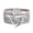 Silver, variant on YYKihy Women Leather Cuff Bracelet Set Multilayer Wrap Bracelet Crystal Heart Bracelet Clasp Bracelet For Women