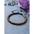 thumbnail image 2 of GHSDFBB Natural Stone Beads Bracelet Healing Crystal Adjustable Handmade Braided Rope Gemstone Bracelets for Men, 2 of 7